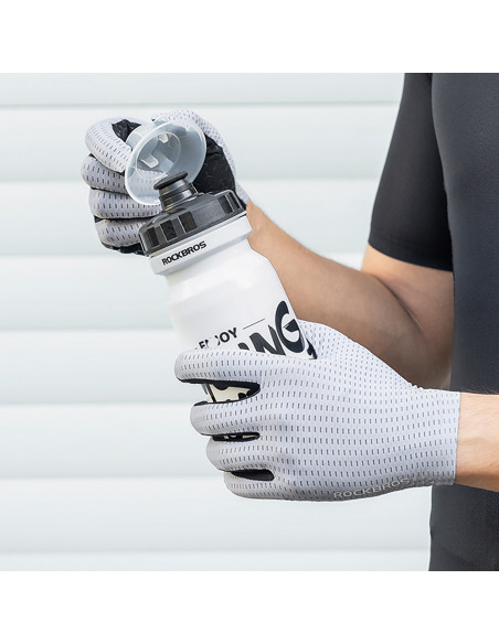 
Kvėpuojančios ilgo ilgio dviračių pirštinės, XL dydis - žalios
