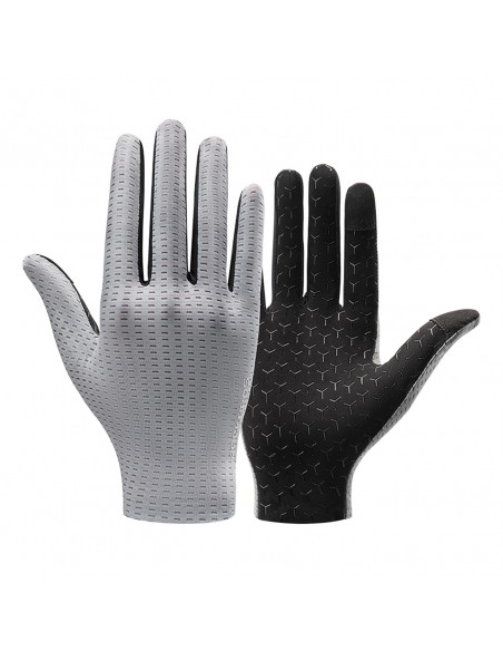 
Kvėpuojančios ilgo ilgio dviračių pirštinės, M dydis - pilkos
