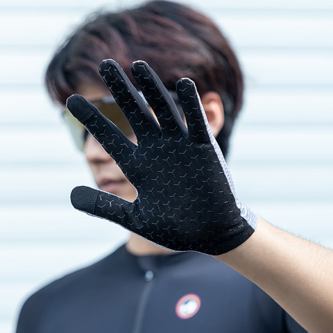 
Kvėpuojančios ilgo ilgio dviračių pirštinės, M dydis - pilkos
