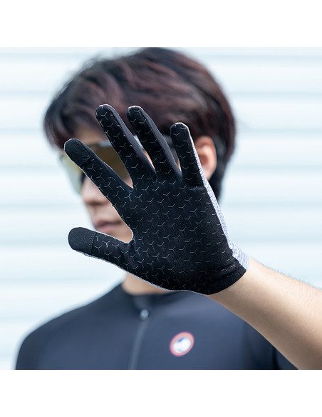 
Kvėpuojančios ilgo ilgio dviračių pirštinės, S dydis - pilkos
