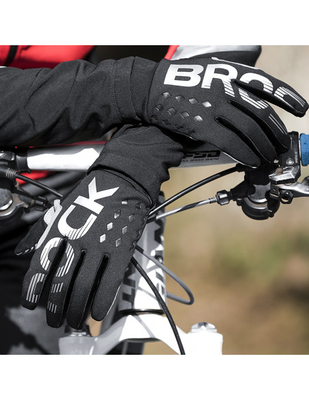 
Ilgos izoliuotos dviračių pirštinės, M dydis - juodos ir pilkos
