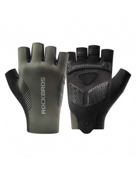 
Trumpos bepirštės dviratininko pirštinės, M dydis - žalios
