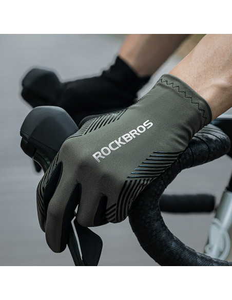 
Viso paviršiaus paminkštinimo dviratininko pirštinės, L dydžio – žalios
