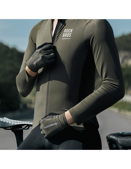 
Viso paviršiaus paminkštinimo dviratininko pirštinės, L dydžio – žalios
