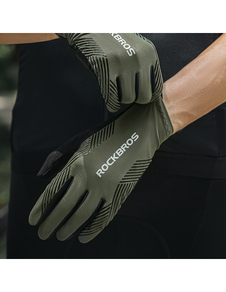 
Viso paviršiaus paminkštinimo dviratininko pirštinės, S dydis – žalios
