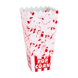PopCorn kartoninė dėžutė 7x22x10,5cm DIDELIS 1,7L 100vnt.