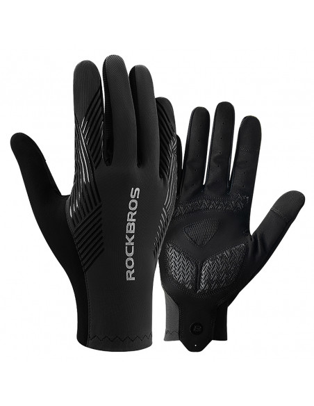 
Viso paviršiaus paminkštinimo dviratininko pirštinės, M dydžio – juodos
