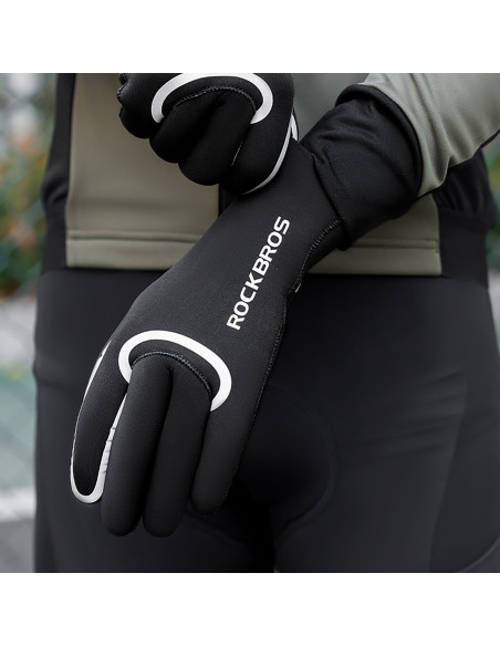 
Visiškai vandeniui atsparios dviratininko pirštinės S/ M dydžio - juodos
