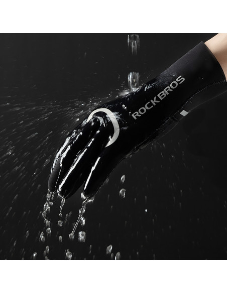
Visiškai vandeniui atsparios dviratininko pirštinės S/ M dydžio - juodos

