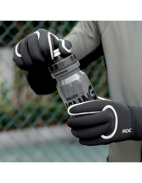 
Visiškai vandeniui atsparios dviratininko pirštinės S/ M dydžio - juodos
