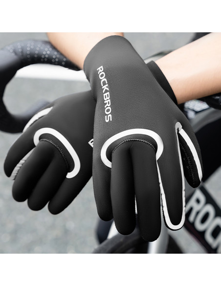 
Visiškai vandeniui atsparios dviratininko pirštinės S/ M dydžio - juodos
