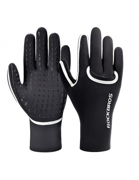 
Visiškai vandeniui atsparios dviratininko pirštinės, XXL dydis – juodos
