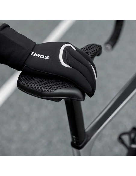 
Visiškai vandeniui atsparios dviratininko pirštinės, XXL dydis – juodos
