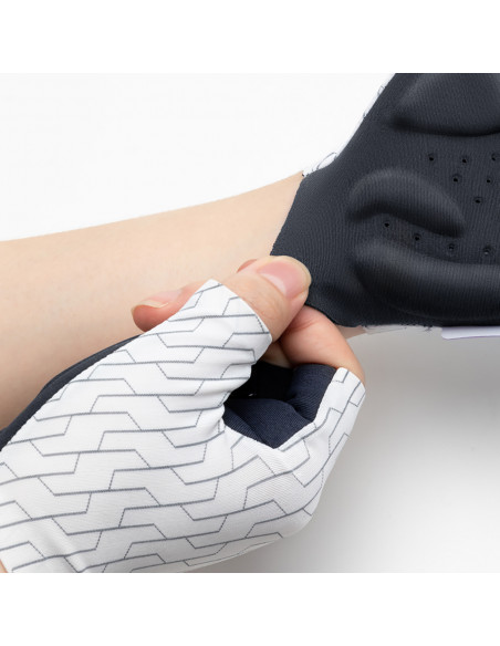 
MTB dviračių pirštinės, L dydis - baltos ir juodos
