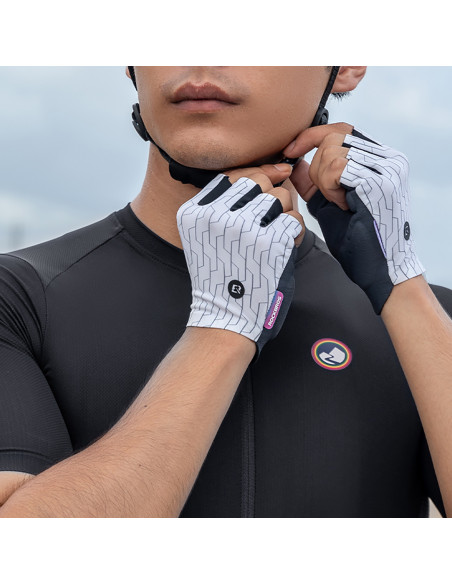 
MTB dviračių pirštinės, L dydis - baltos ir juodos
