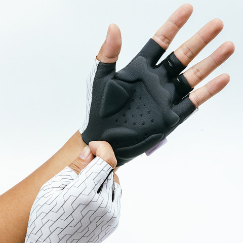 
MTB dviračių pirštinės S dydis - baltos ir juodos
