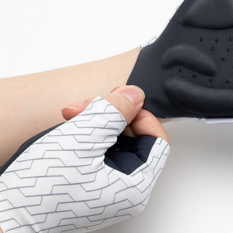 
MTB dviračių pirštinės S dydis - baltos ir juodos
