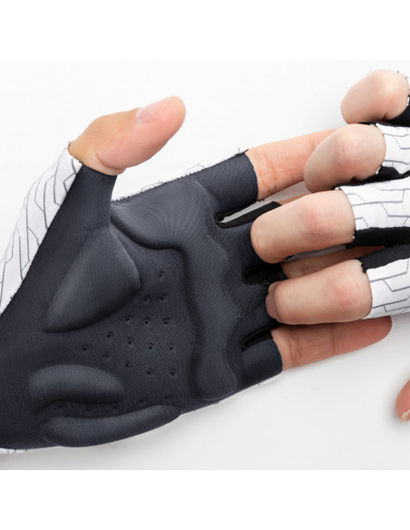 
MTB dviračių pirštinės XL dydžio - baltos ir juodos
