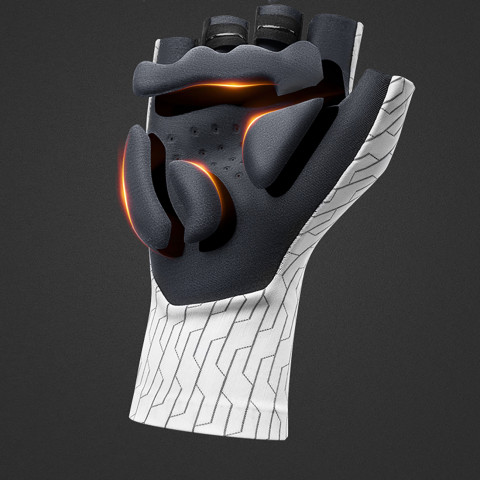 
Plento dviračių pirštinės L dydžio - baltos ir juodos
