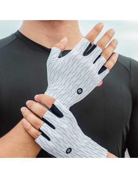 
Plento dviračių pirštinės S dydis - juodos ir baltos
