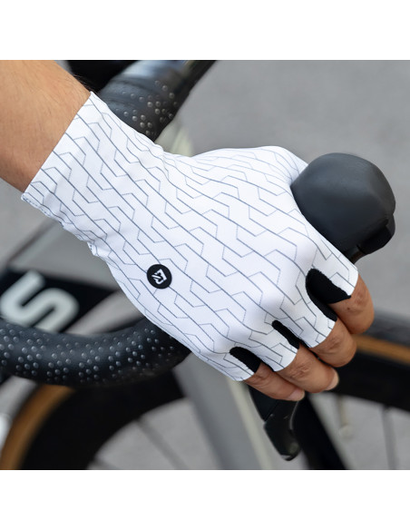 
Plento dviračių pirštinės XL dydžio - baltos ir juodos
