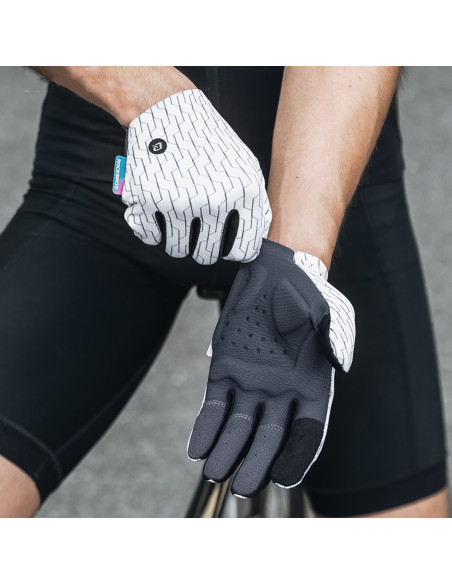 
Pilno piršto sportinės dviračių pirštinės pavasariui ir vasarai, L dydžio - juodos ir baltos
