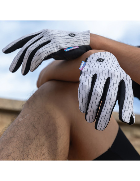 
Pilno piršto sportinės dviračių pirštinės pavasariui ir vasarai, M dydis - juodos ir baltos
