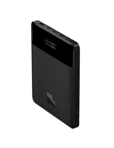 Ašmenys itin ploni maitinimo blokas 100W 20000mAh juodas PD QC SCP FCP