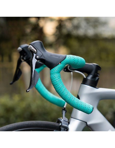 
Perforuota silikoninė dviračio vairo juosta - rožinė
