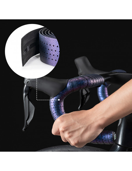 
Veliūrinė PU dviračio vairo juosta – pilka
