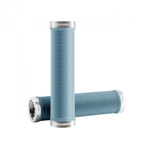 
Rankenos, susuktos, neslystančios dviračių rankenos - mėlynos
