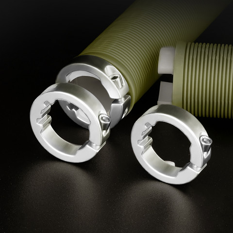 
Rankenos, susuktos, neslystančios dviračių rankenos - mėlynos
