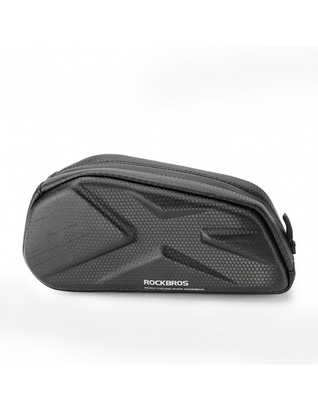 
Vandeniui atsparus, tvirtas dviračio rėmo krepšys 1,4 l - juodas
