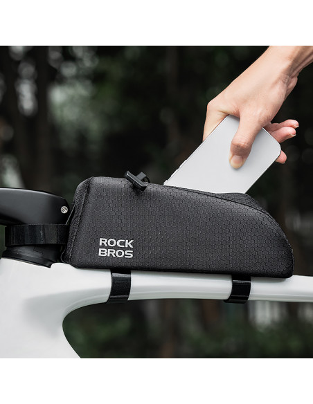 
Ant rėmo tvirtinamas dviračio krepšys, 0,9 l – juodas
