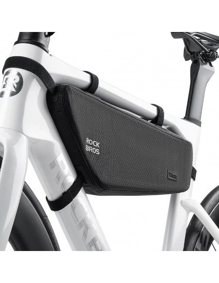 
Dviračio krepšys po rėmu, 2,9 l – juodas
