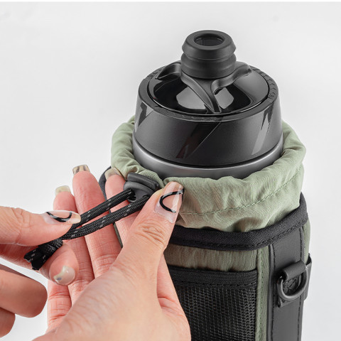 
Dviračio butelių krepšys su pečių dirželiu, 1 l – žalias
