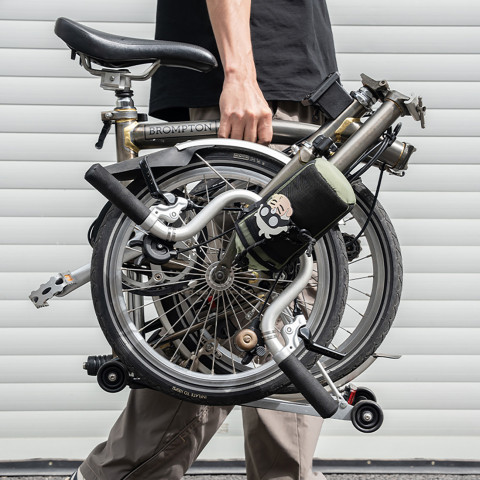 
Dviračio butelių krepšys su pečių dirželiu, 1 l – žalias
