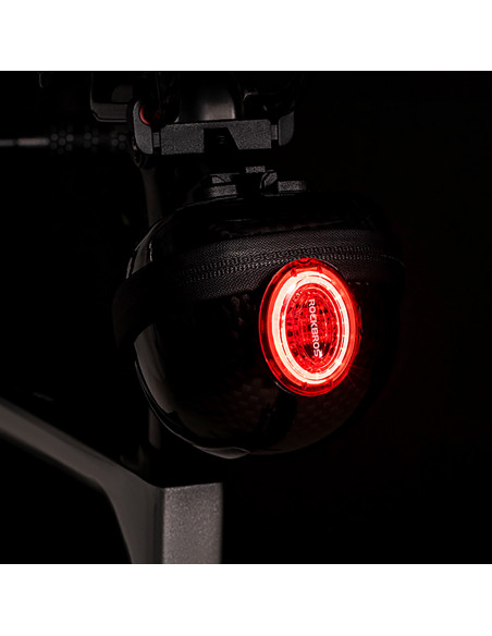 
Tvirtas dviračio krepšys, kieto apvalkalo balnelio krepšys, 0,4 l - juodas
