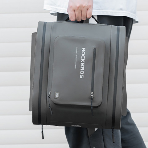 
Vandeniui atsparus dviračio krepšys, bagažinės dėklas, 14 l - pilkas
