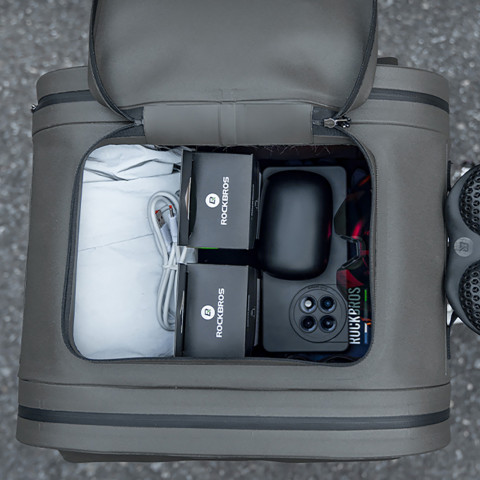 
Vandeniui atsparus dviračio krepšys, bagažinės dėklas, 14 l - pilkas
