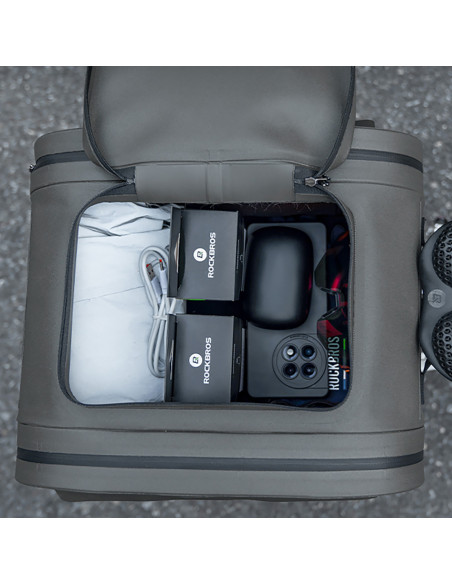 
Vandeniui atsparus dviračio krepšys, bagažinės dėklas, 14 l - pilkas
