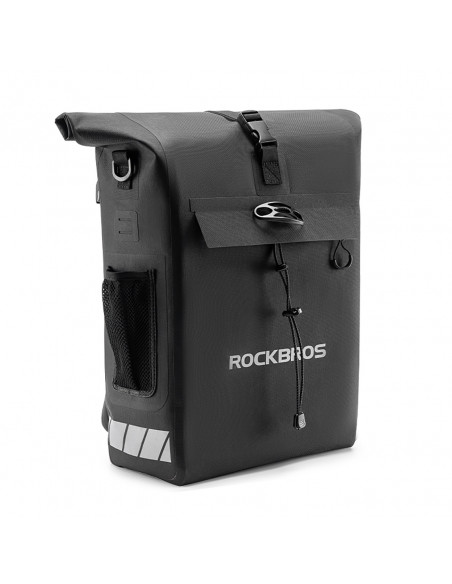 
Vandeniui atsparus dviračio krepšys su kuprinės funkcija ir šalmo tvirtinimu, 18 l – juodas
