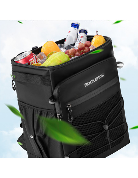 
Vandeniui atspari dviračių kuprinė su vėsinimo skyriumi 14 l - juoda
