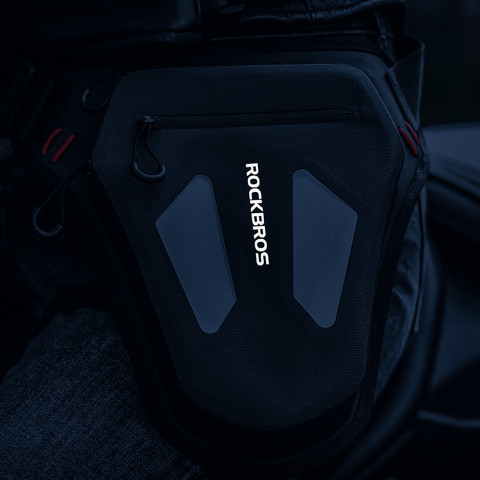 
Motociklo kojų krepšys, šlaunų diržas, pečių krepšys - juodas
