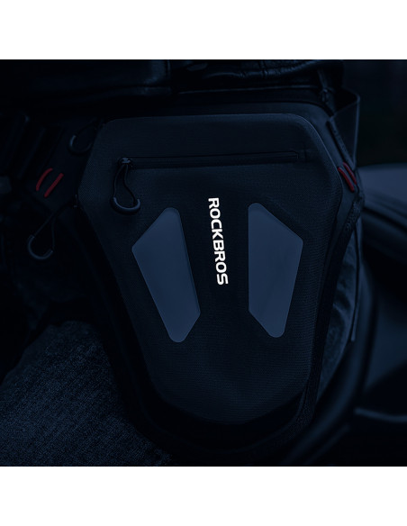 
Motociklo kojų krepšys, šlaunų diržas, pečių krepšys - juodas
