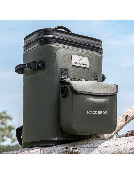 
Termiškai izoliuota žygio kuprinė su 20 litrų talpos maišu – žalia
