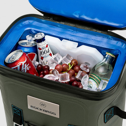 
Termiškai izoliuota žygio kuprinė su 20 litrų talpos maišu – žalia
