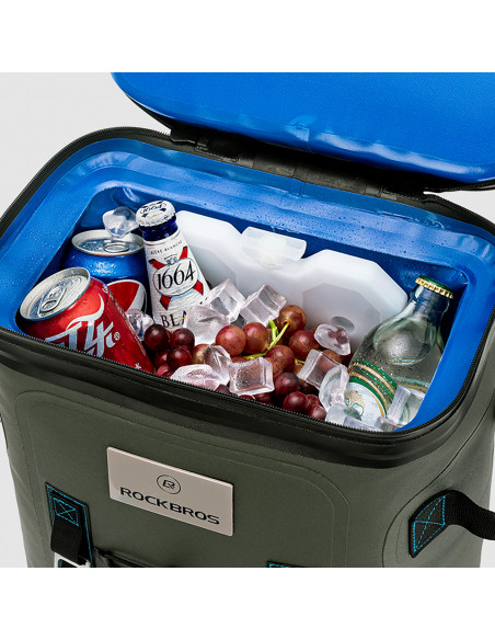 
Termiškai izoliuota žygio kuprinė su 20 litrų talpos maišu – žalia
