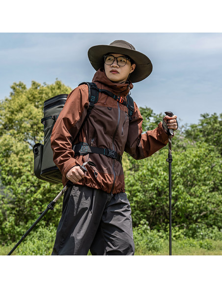 
Termiškai izoliuota žygio kuprinė su 20 litrų talpos maišu – žalia
