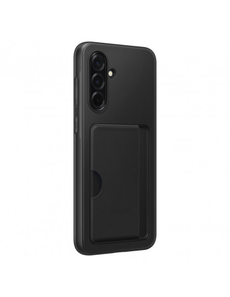 
„Samsung Galaxy A36 5G“ dėklas su kortelių lizdu ir kišene – juodas
